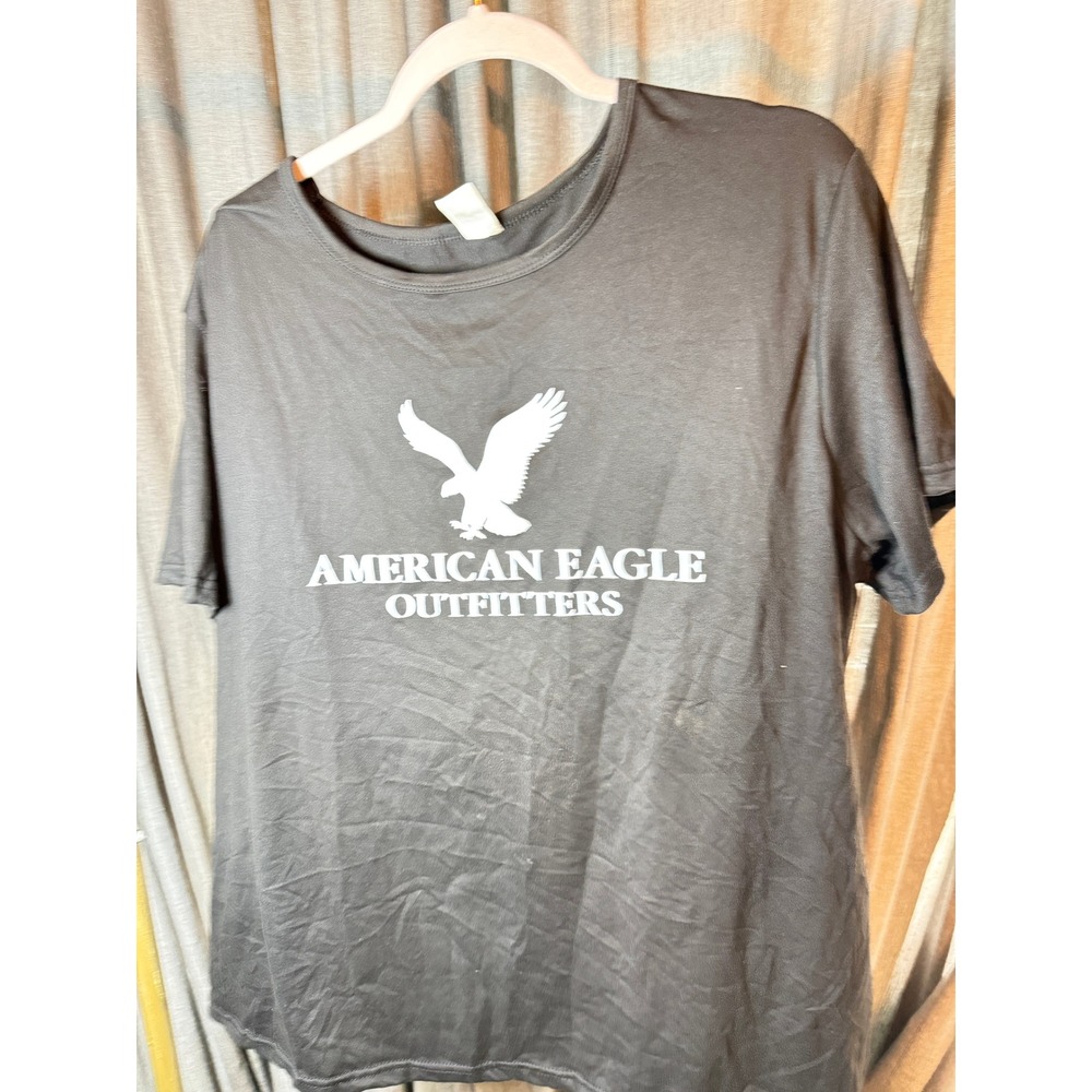 American Eagle Outfitters Graphic‎ T-Shirt Gray Eagle Logo Short Sleeve 3XL